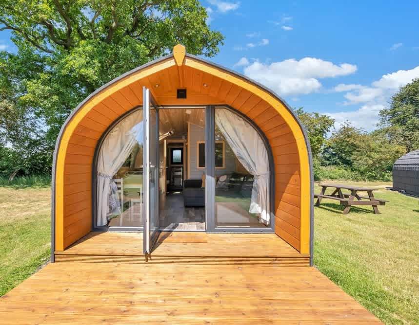 Front of our Cosier Pod