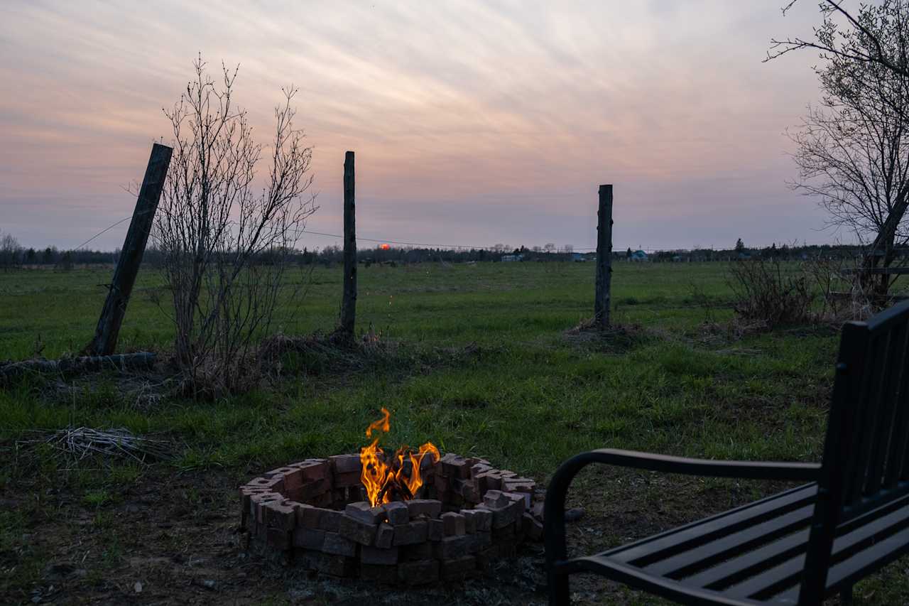 My campsite was the perfect spot to watch the sunset