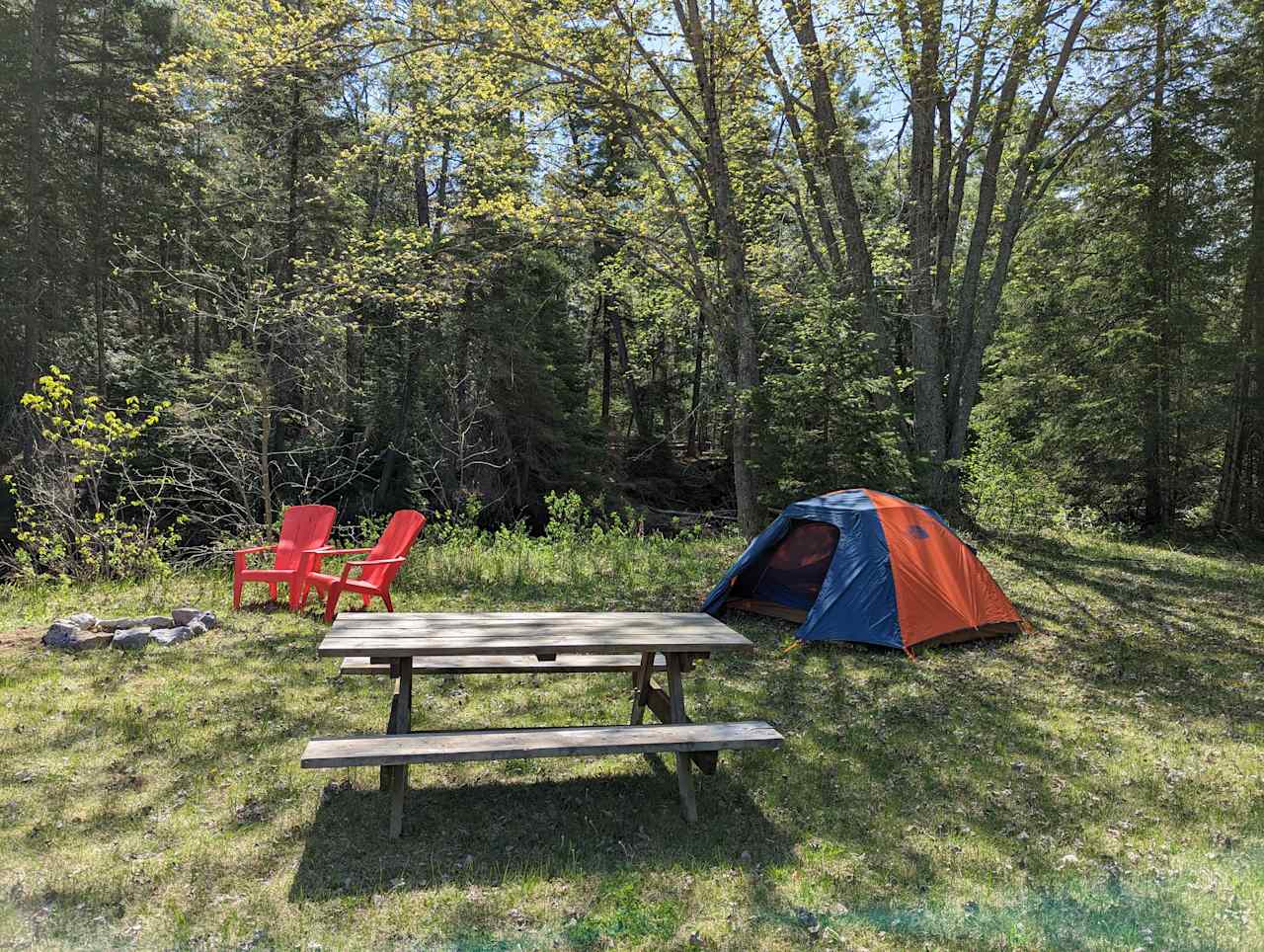 Tent pictured, is for show only. You need to bring your own tent and sleeping supplies.