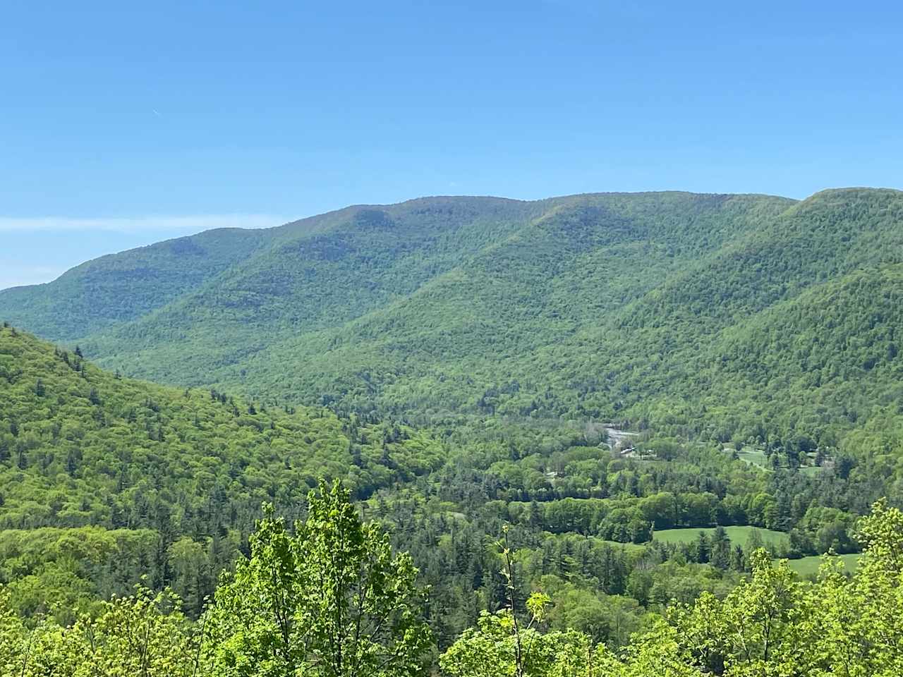 The view from the Lower Ledges of the Esopus Valley.