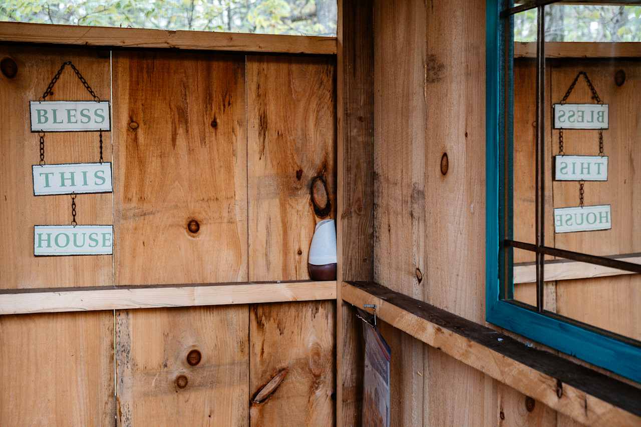 Both outhouses are very clean and kinda cute ;) 