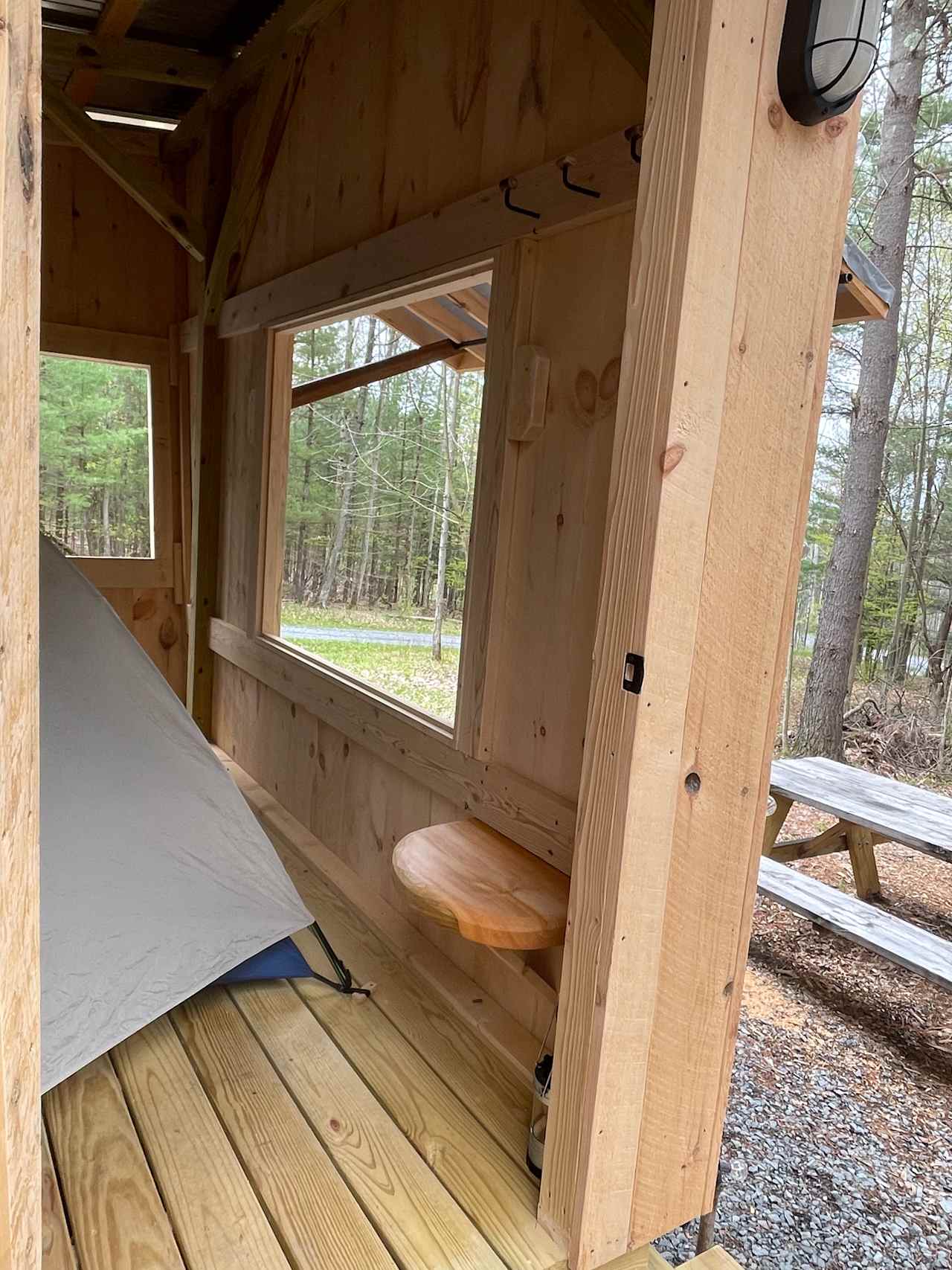 Sanctuary in the woods tent camp