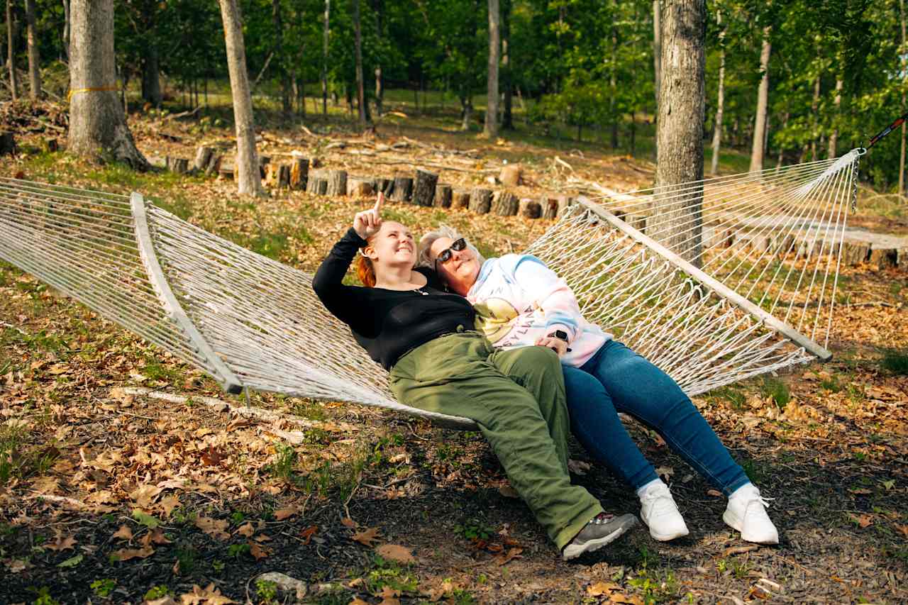 Try not to fall asleep in this cozy hammock. 