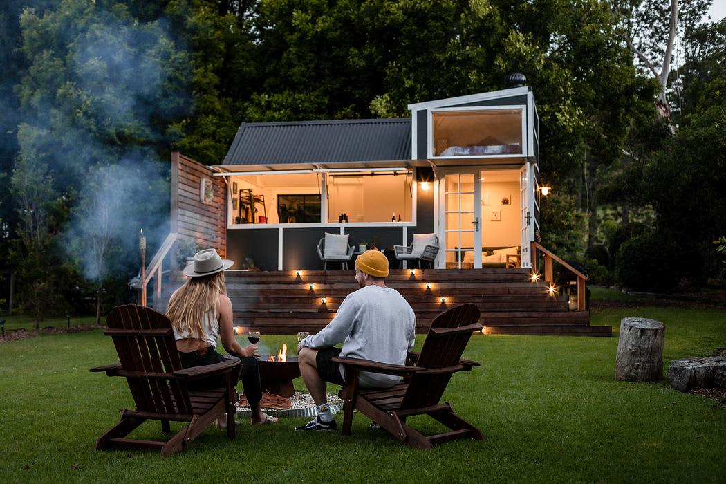 Deck and Spa Tiny House