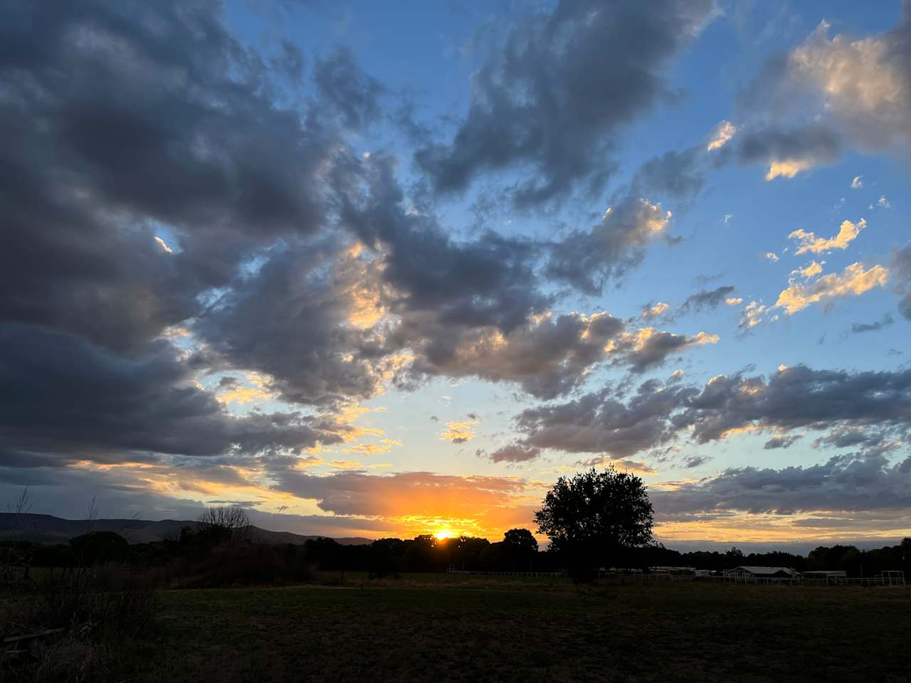 Sunset from RV site. 