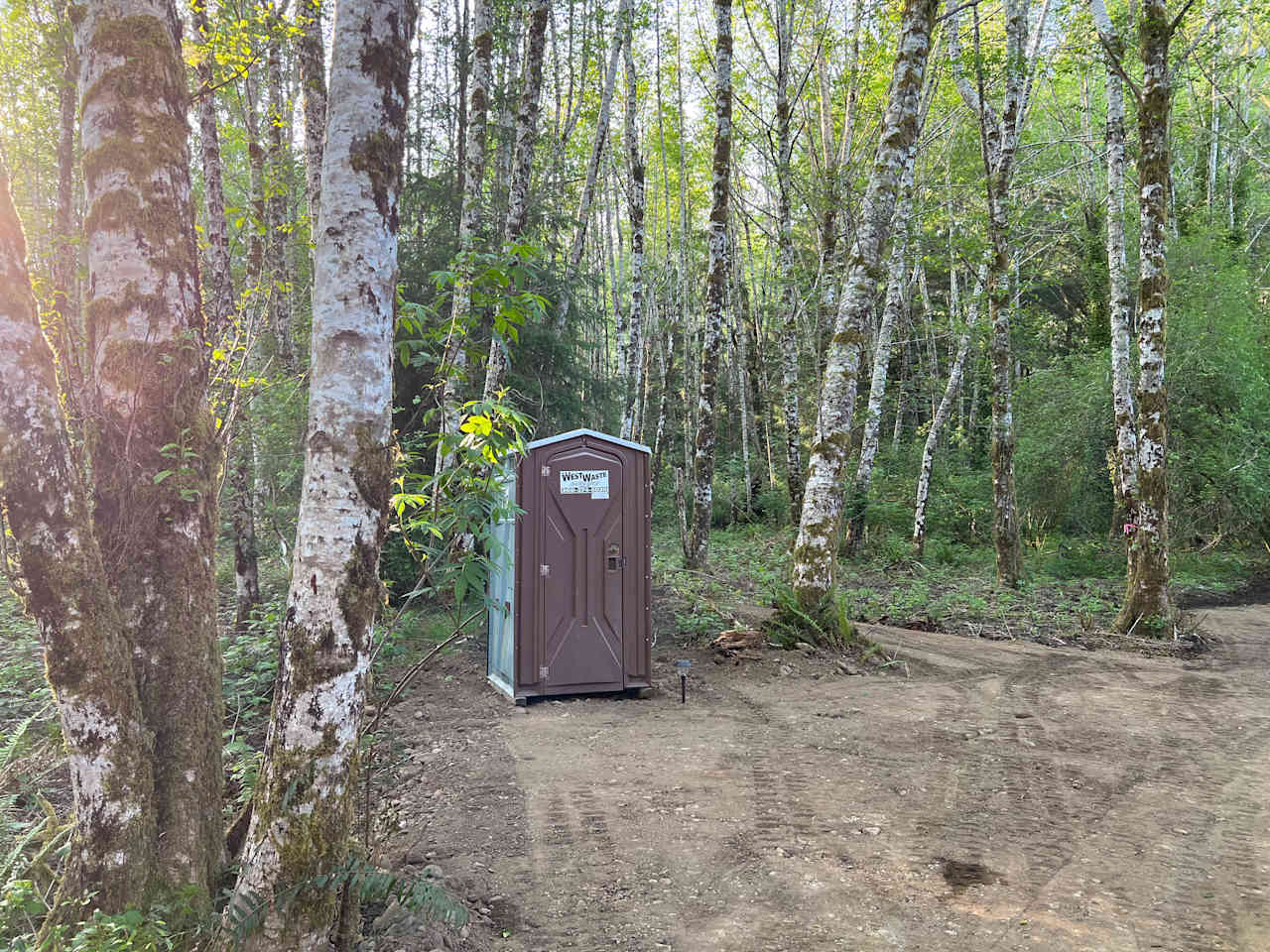 Regularly cleaned and serviced restroom