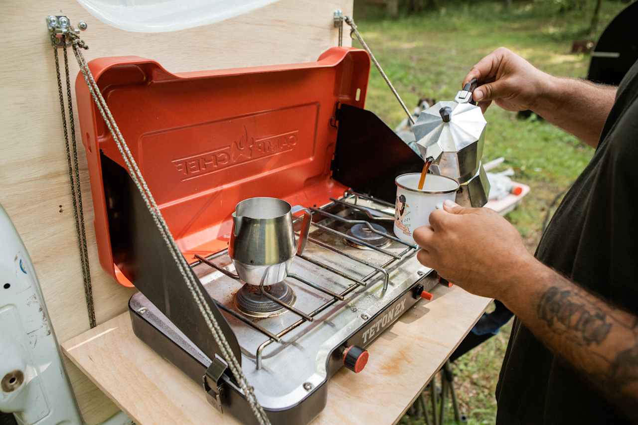 Took time to enjoy a cup of coffee in the morning!