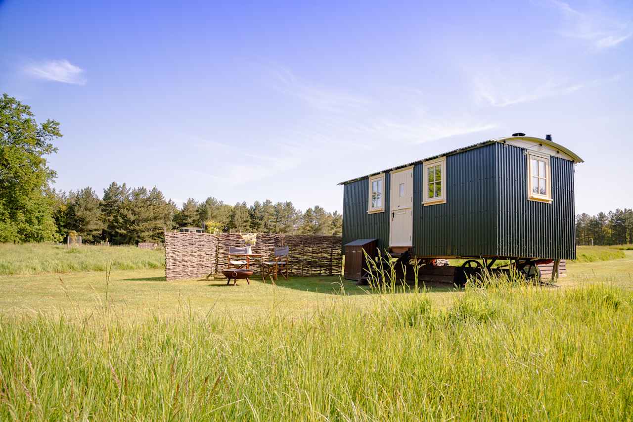 A peaceful area to sit and enjoy the sunrise and set in the land around you.