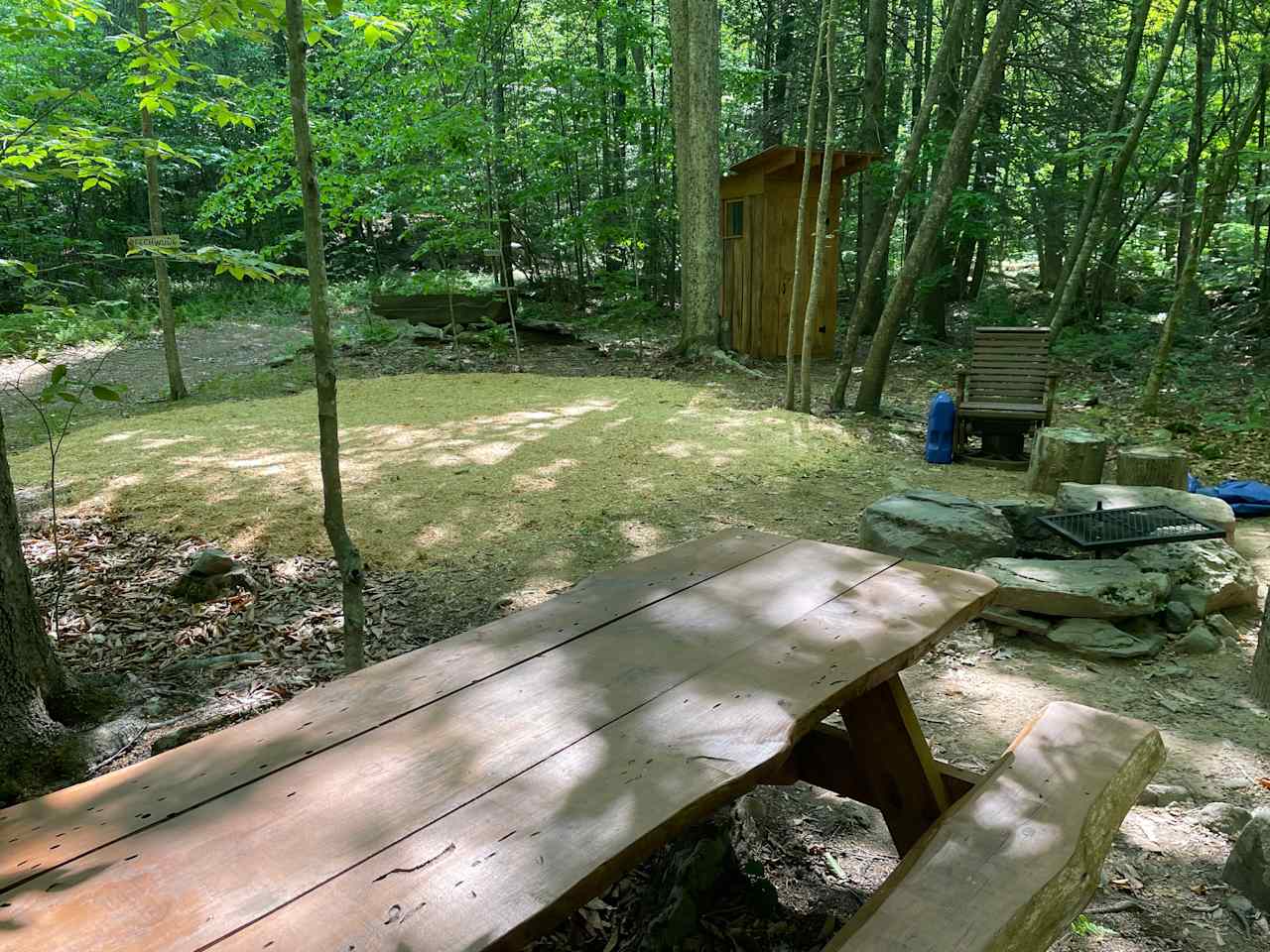 Spring 2023: We have added a fresh layer of sawdust to all of our tent sites for a softer nights sleep. 