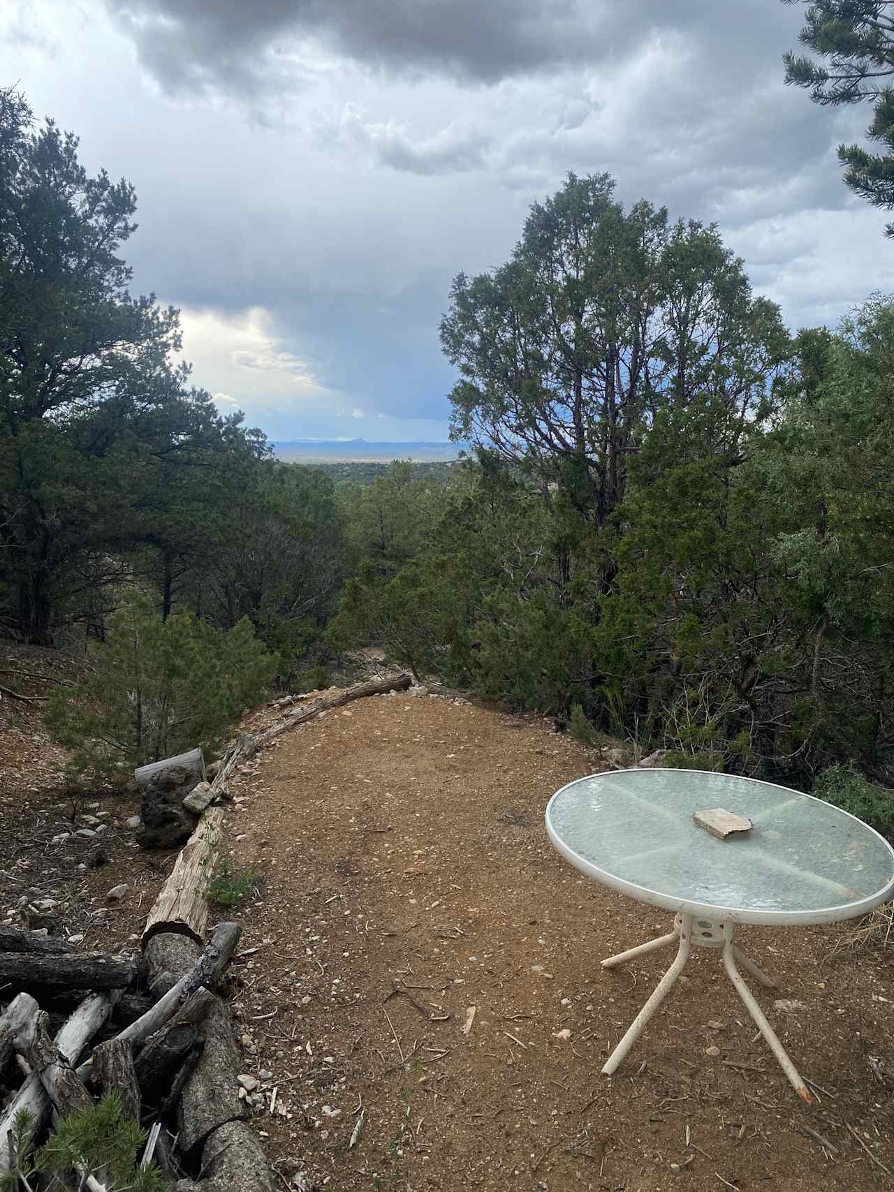 Tent pad and table