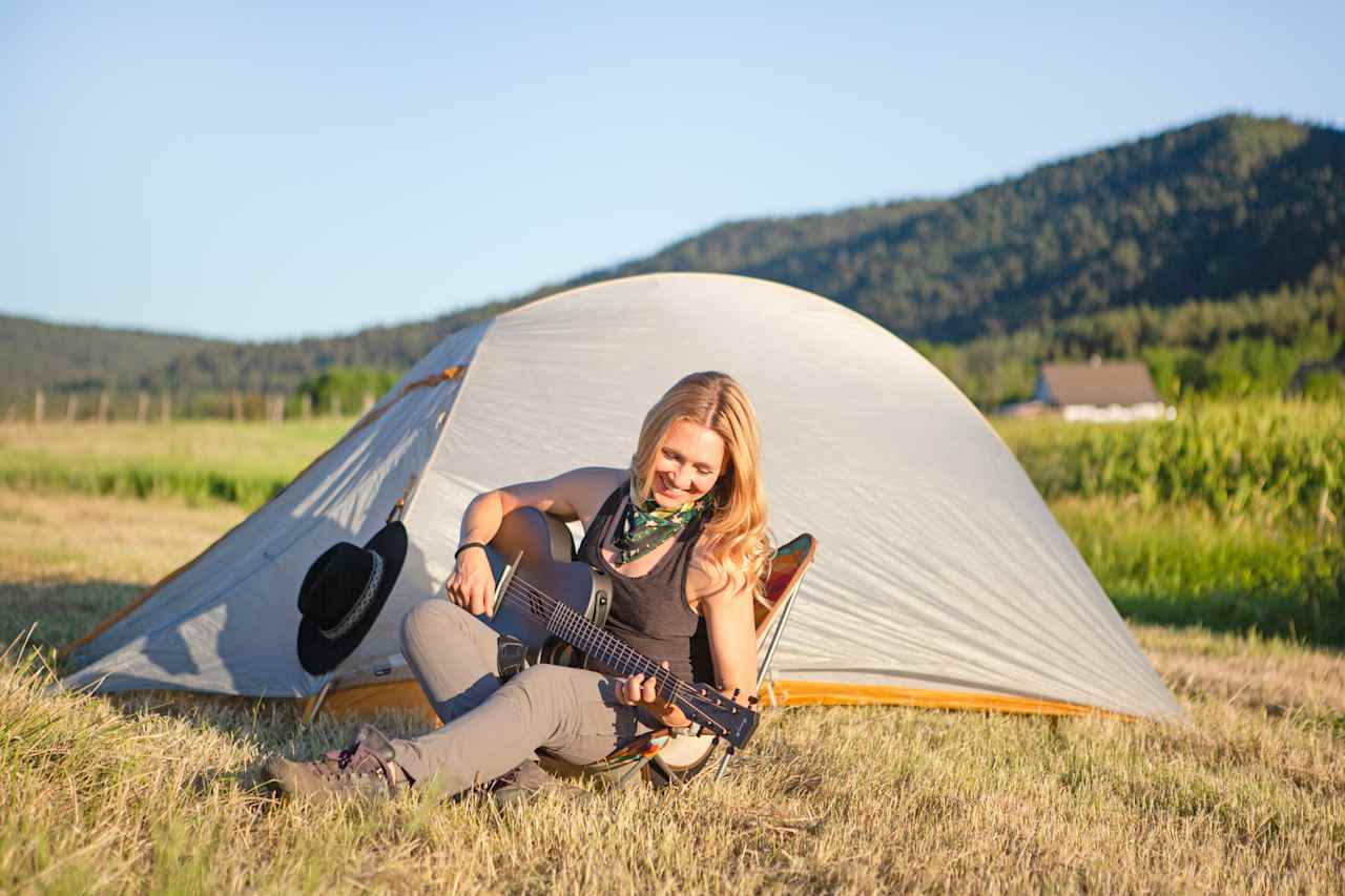 Perfect spot for a tent and jam session!