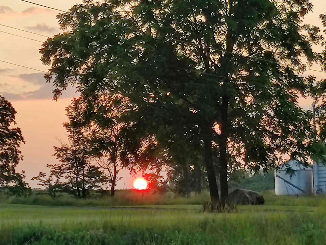 Lovely sunset just a quick bike ride or walk down DuBois Rd to Perry City Rd-- the best road for biking to the National Forest