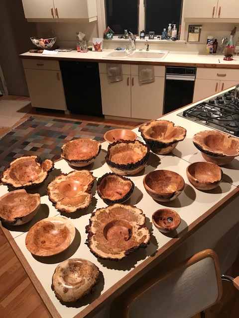 Cherry burls made from knots in the previous timber harvest. This harvest removed the dead, dying, genetically inferior trees. Nothing is wasted