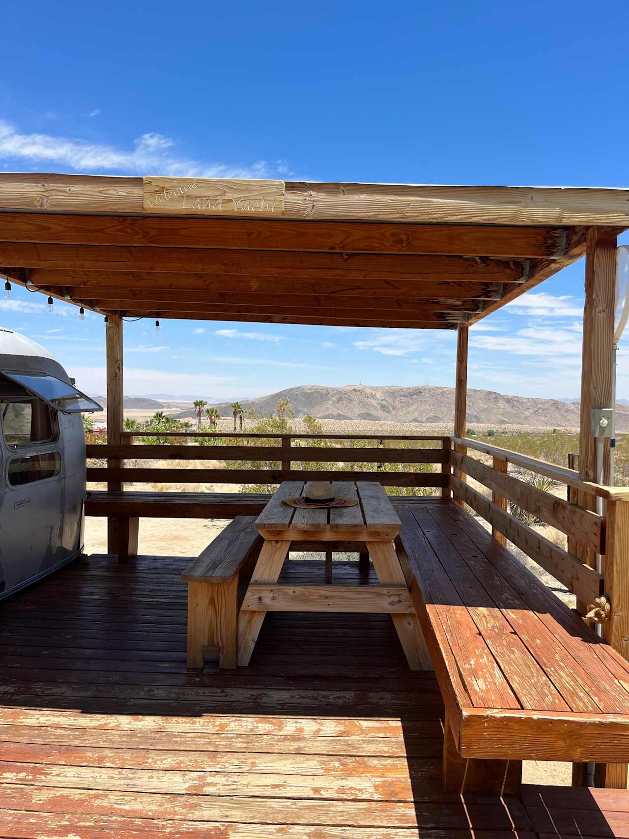 Picnic table with views 