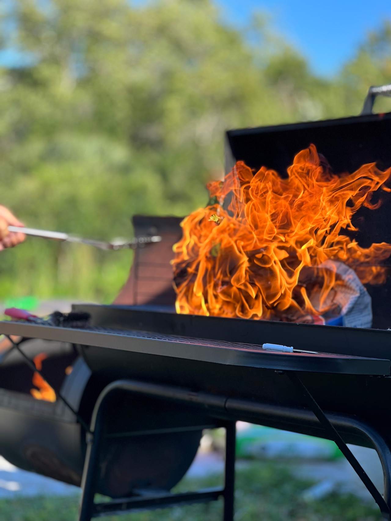 pack a grill or cook over an open fire