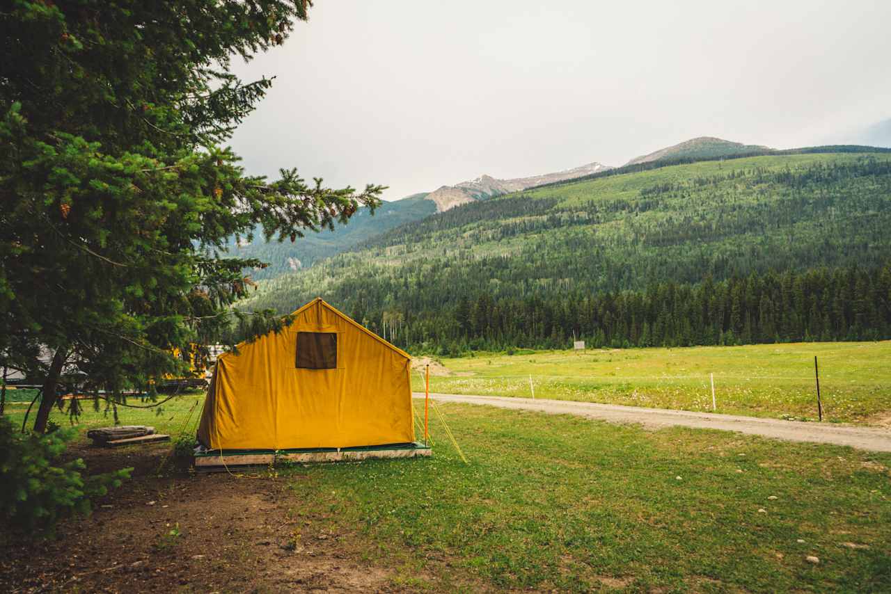 The Canvas Tent.