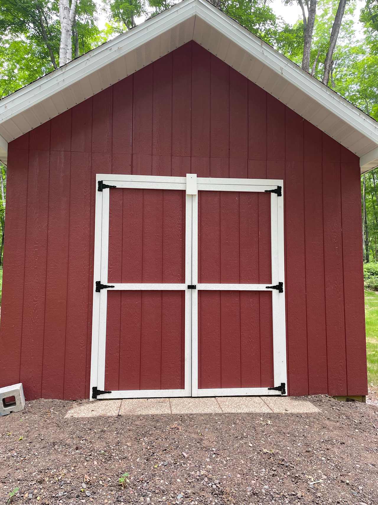 Yard games and extra chairs located inside this shed! Help yourself! Please return when finished.
You may also use this as a storm shelter if you are tenting!