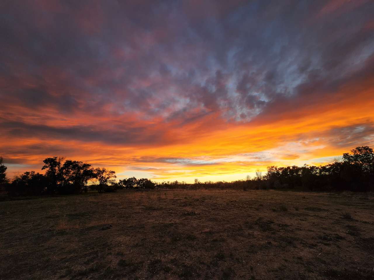 Sunset from the site. 