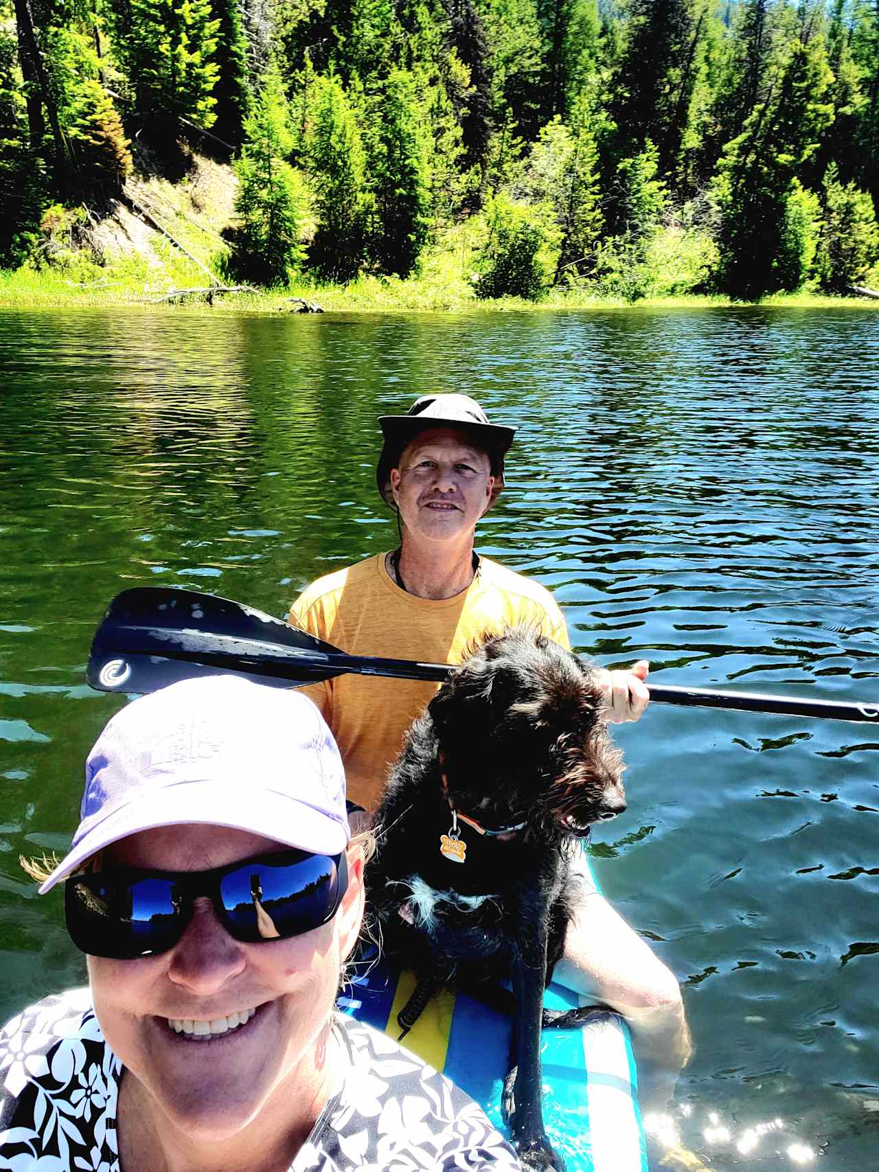 Can put in your SUP or kayak across the street at the Tamarack Falls kiosk Park. 