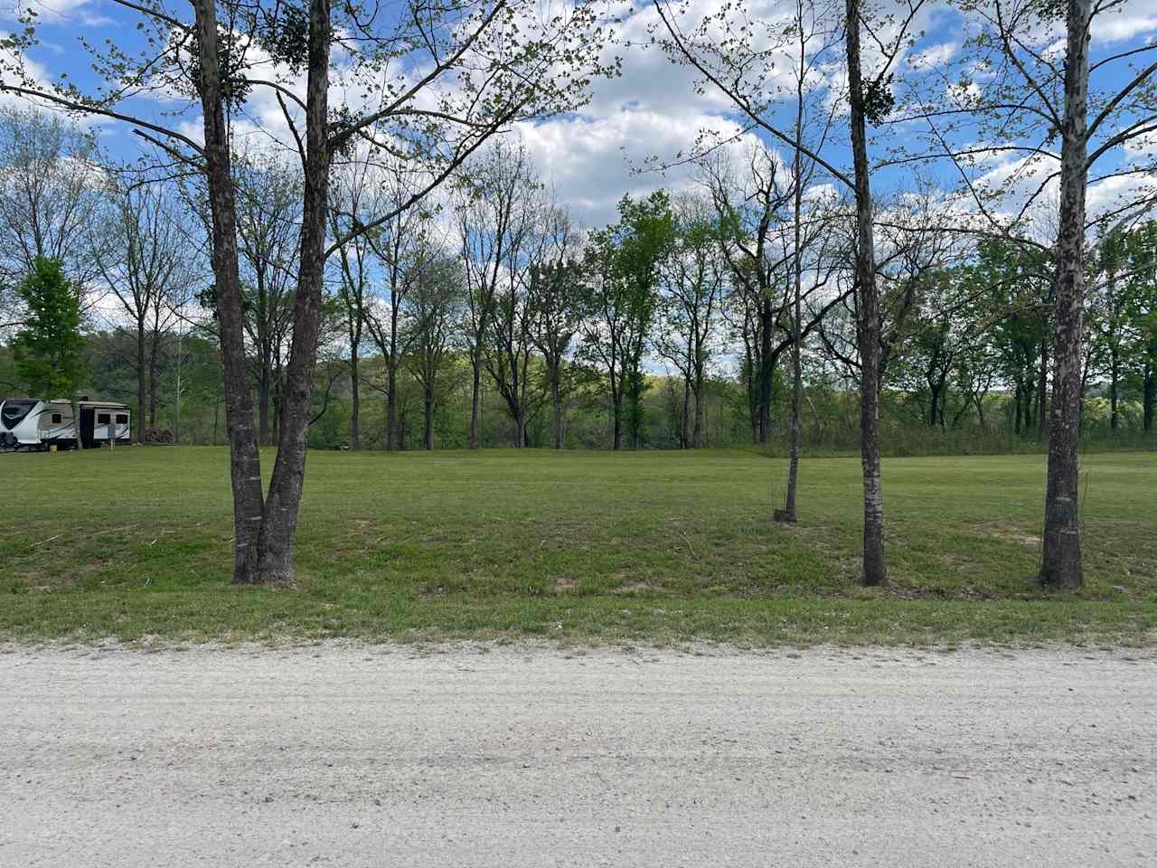 A county maintained gravel road brings you right to the property. 