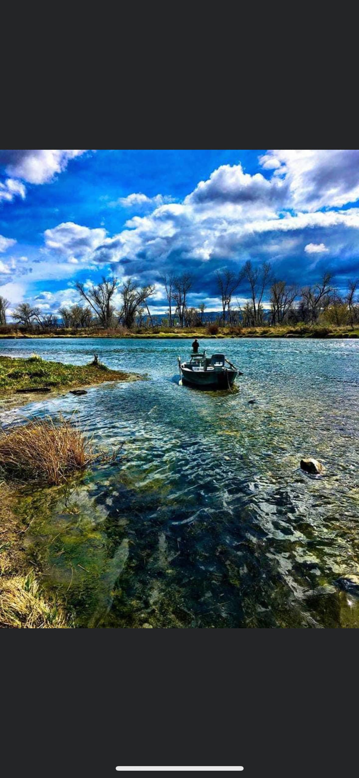 Fishing lodge on big horn river