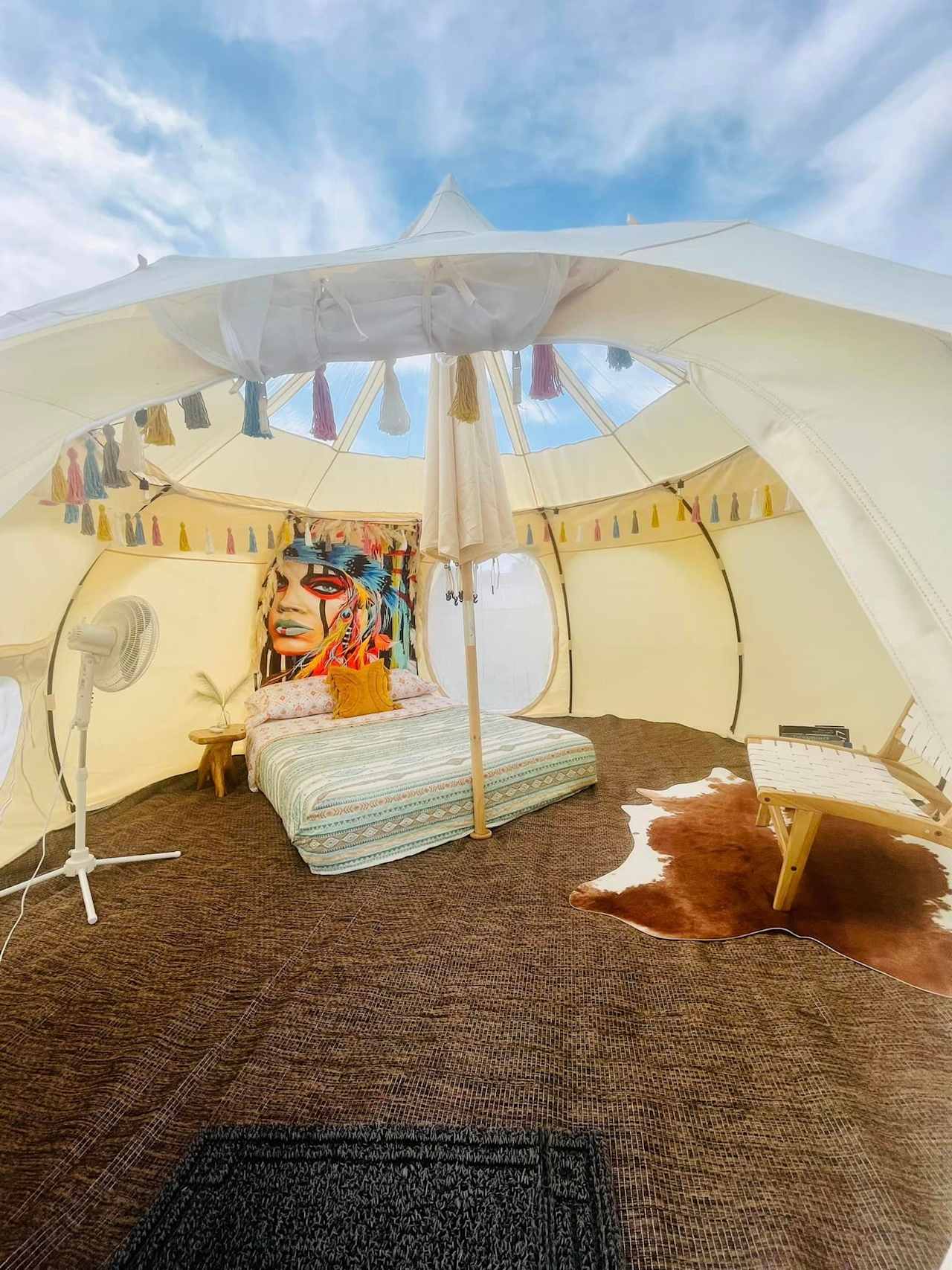 Stargazer Yurt Near Ocean City, MD