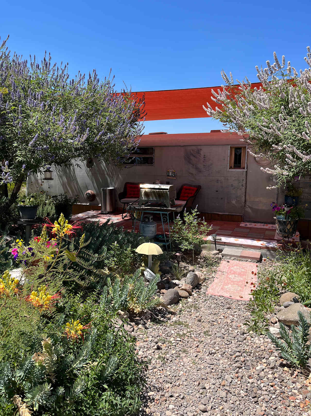 FLO's front patio — come on up and sit awhile!