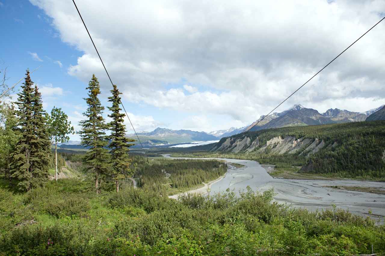 View from the zipline