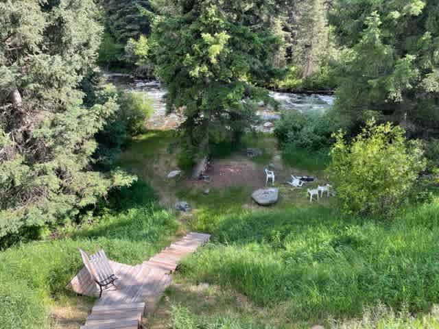 Stairs and trail down to Bear Creek