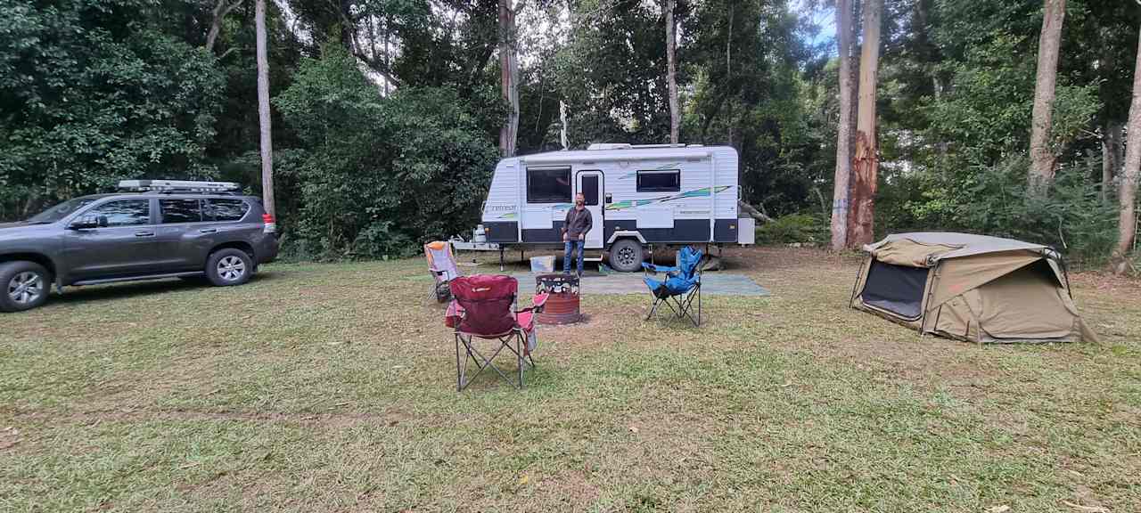 Looking back towards Site 4, from centre of ground