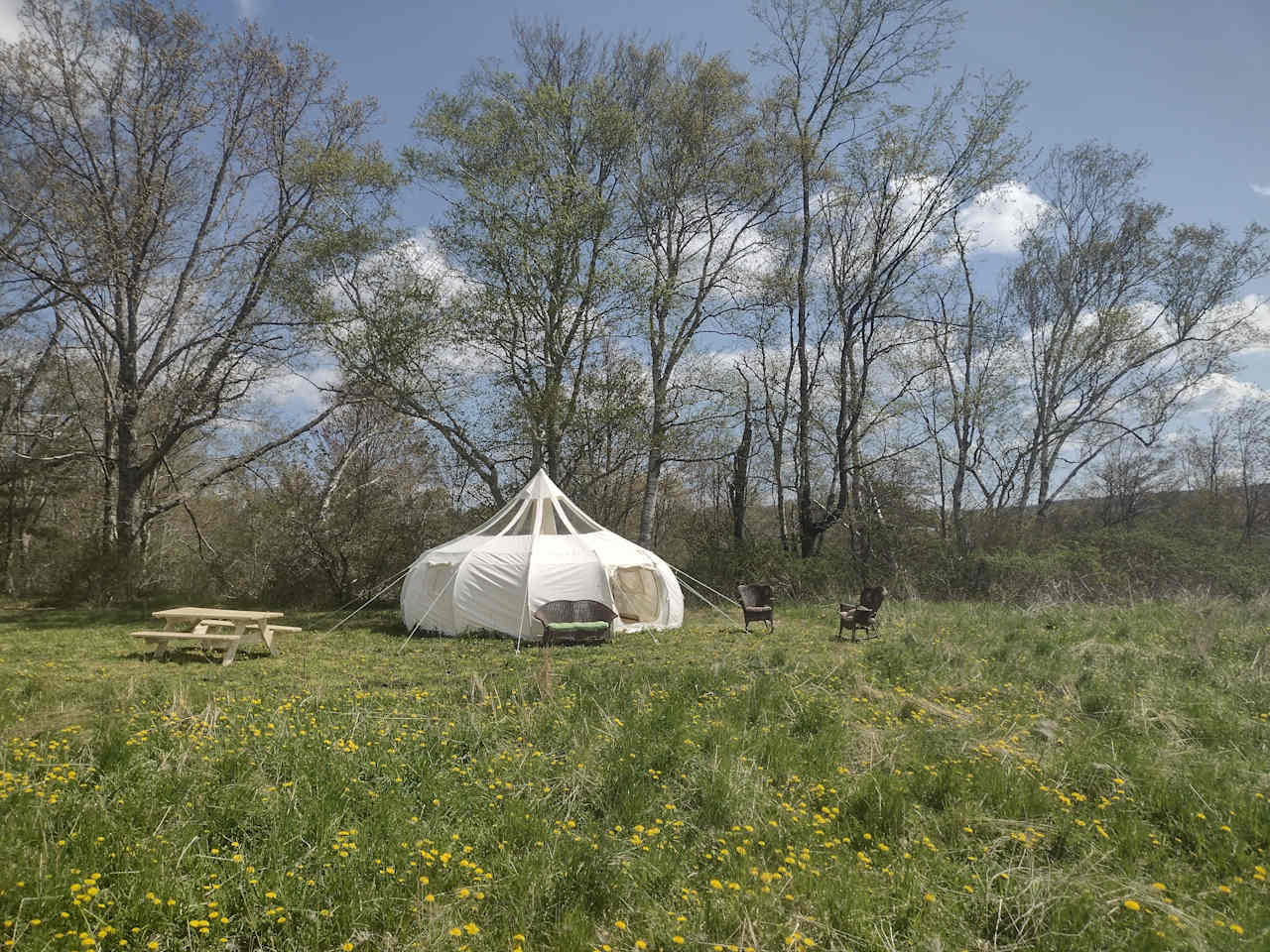 Secluded Tent on Quaint Farm