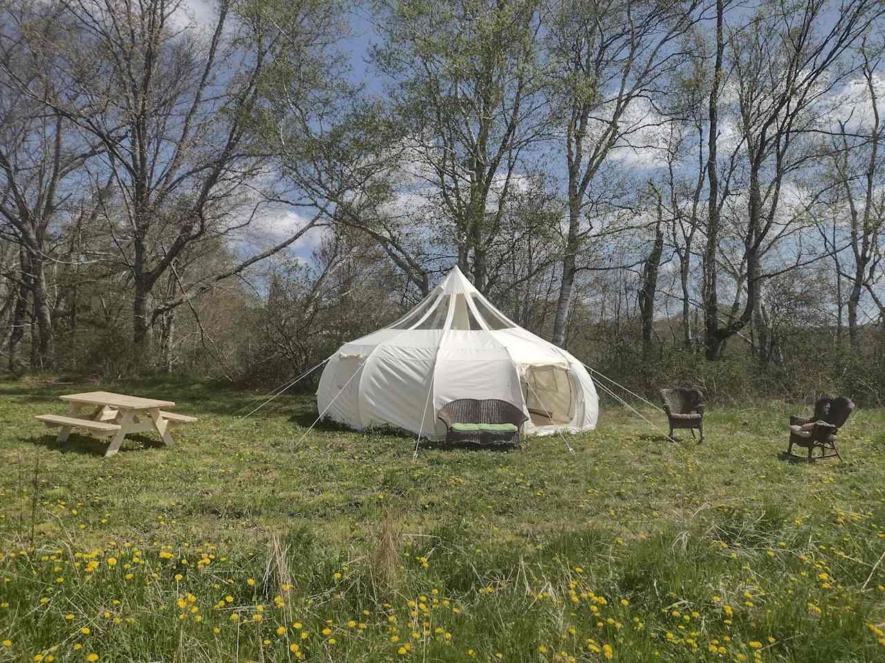 Secluded Tent on Quaint Farm