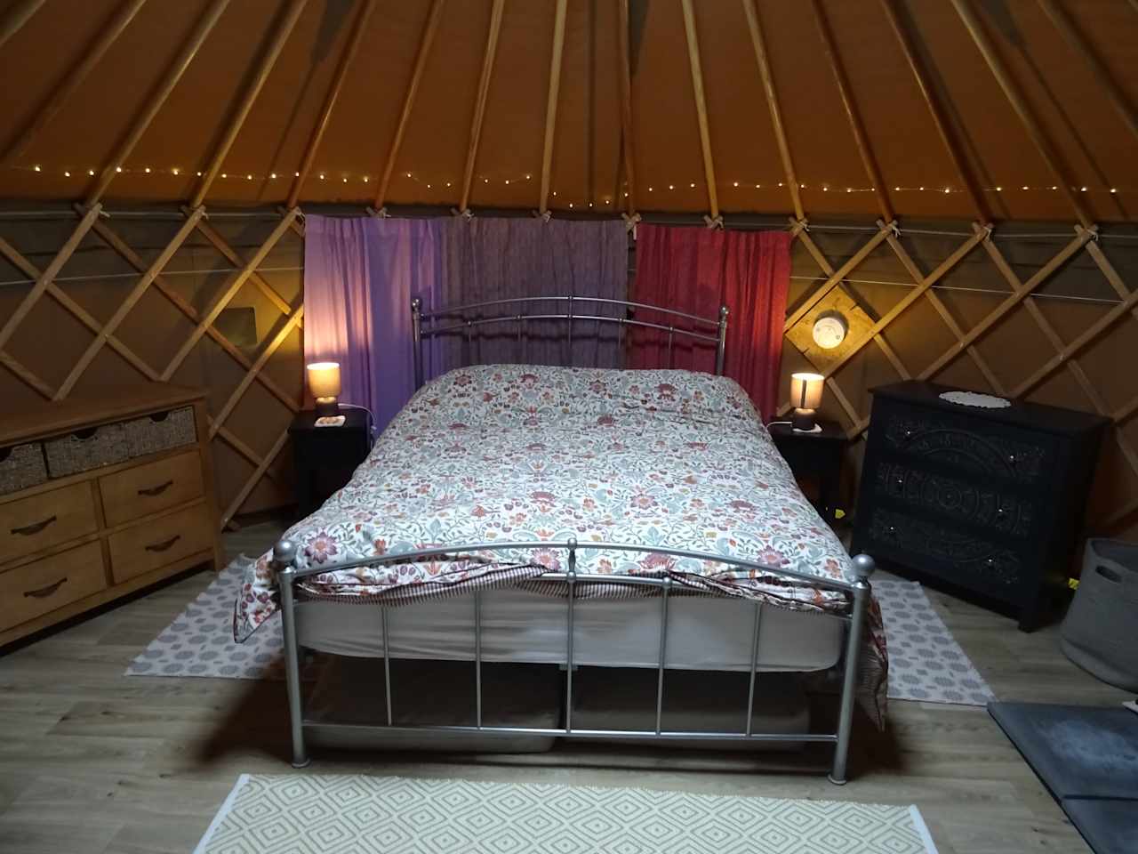 Violet's King sized bed