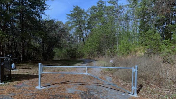 The barrier gate you will lock for privacy.