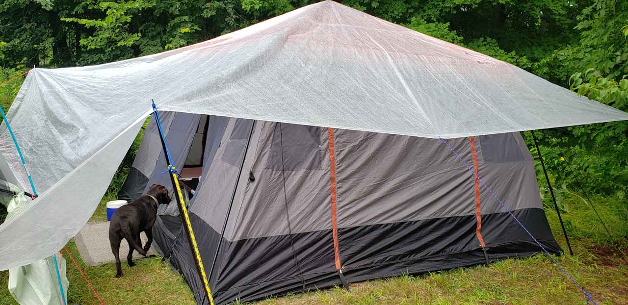 Storm prepping the tent paid off tremendously by keeping us dry throughout major rain storm.