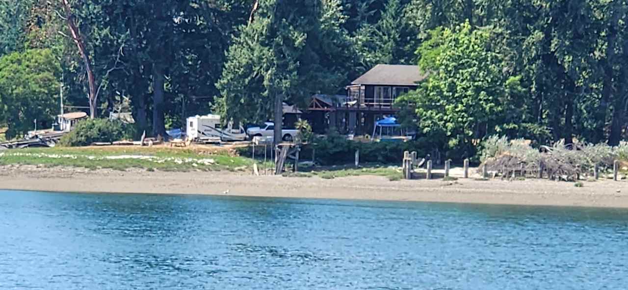 View from Penrose Point Marina looking across to site