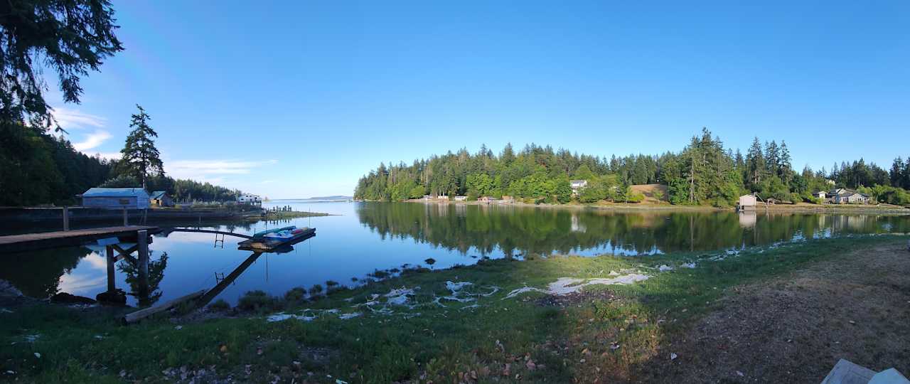 Panoramic view from water site 