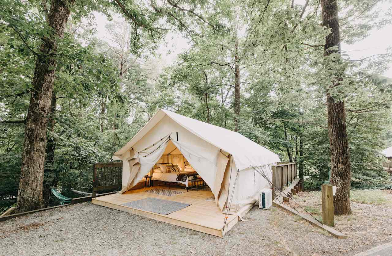 Glamping Retreat + Waterfall