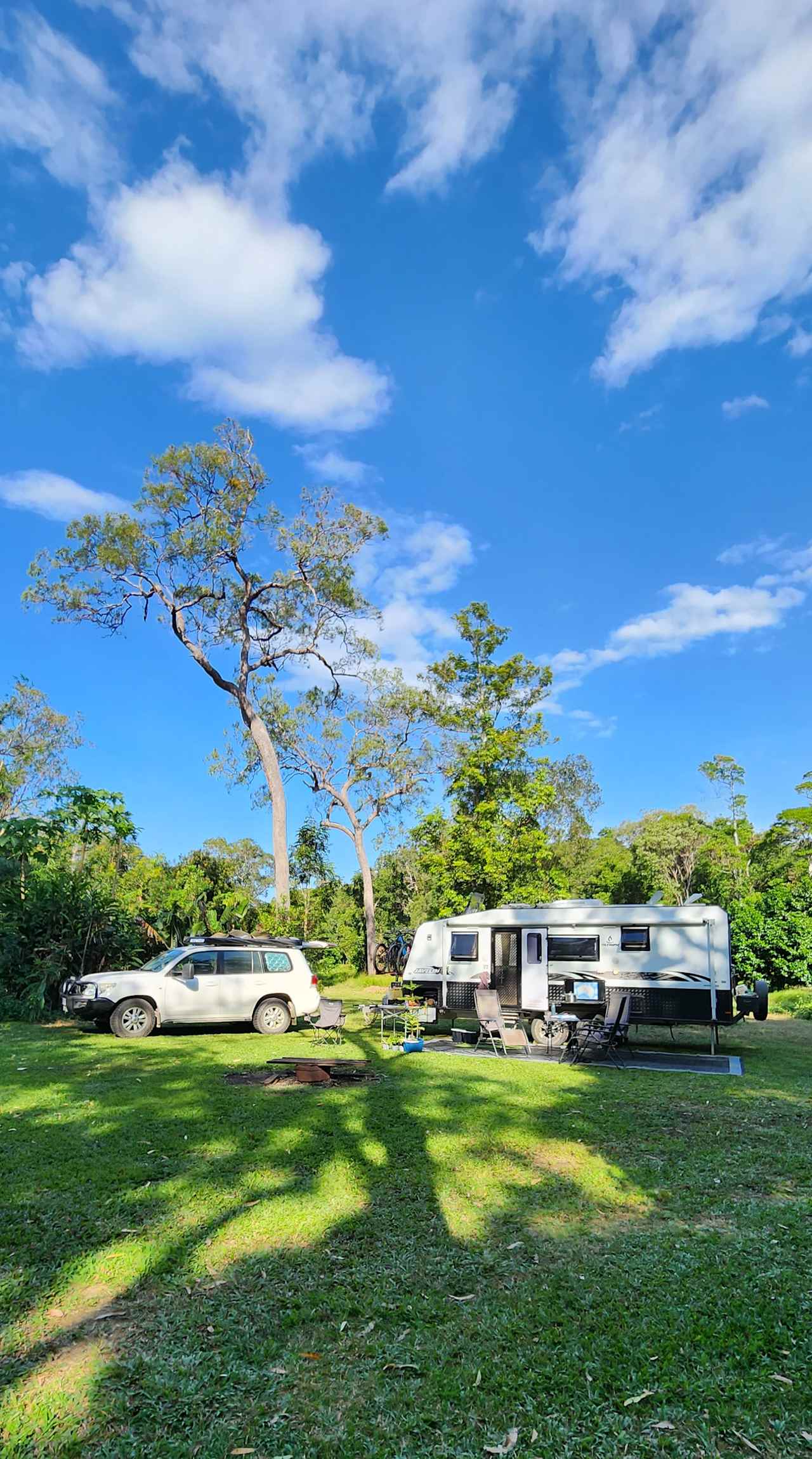 Good space for larger vans and campers. Private and peaceful ✌️