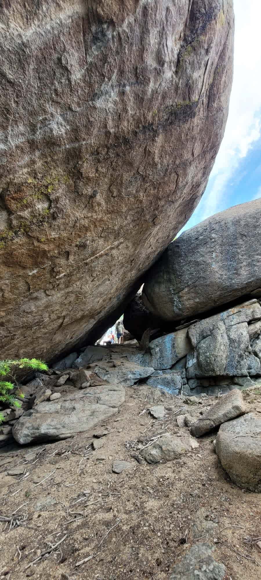 one of many rock formation in the forest 