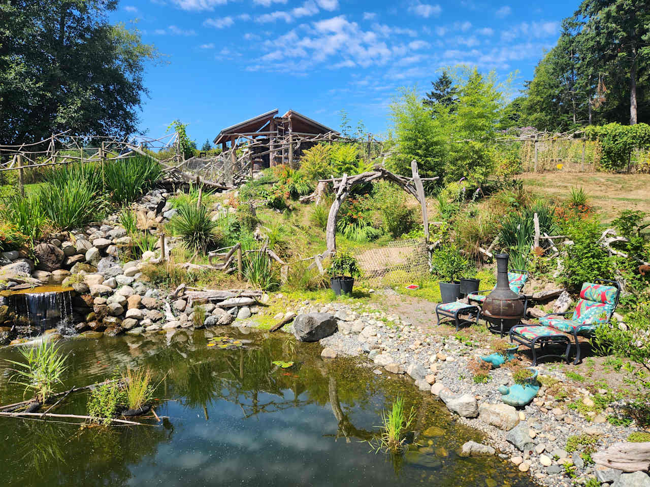 Soak up the view while enjoying a warm, outdoor shower