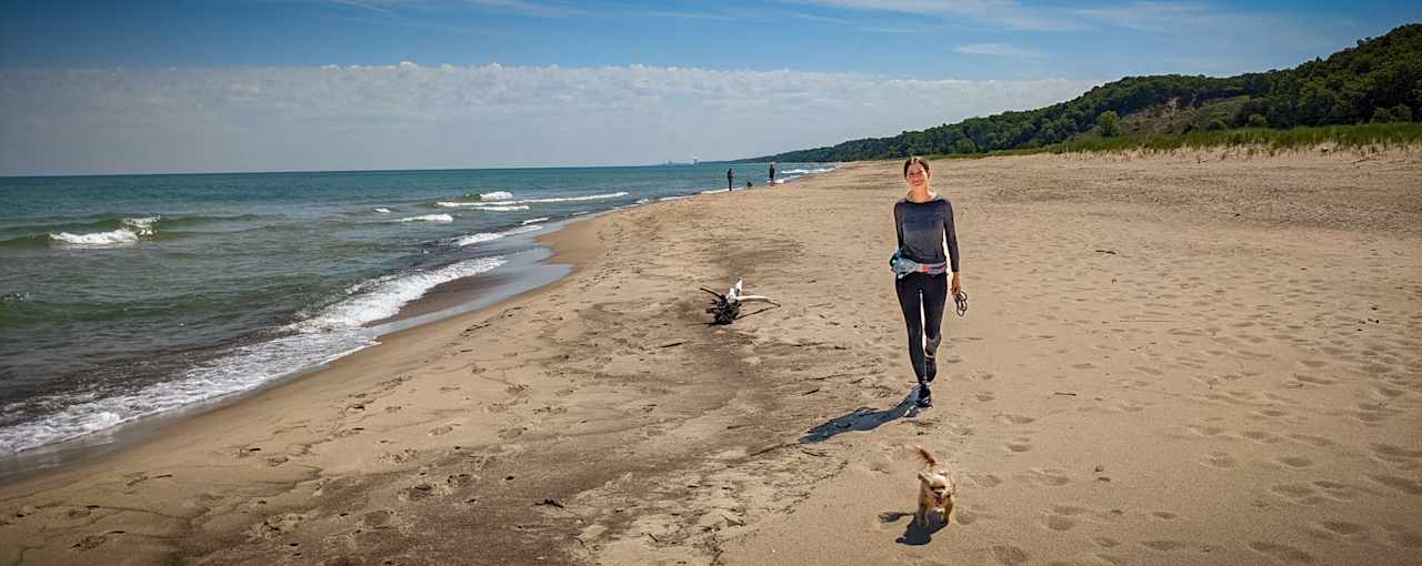 Stroll along Lake Michigan.