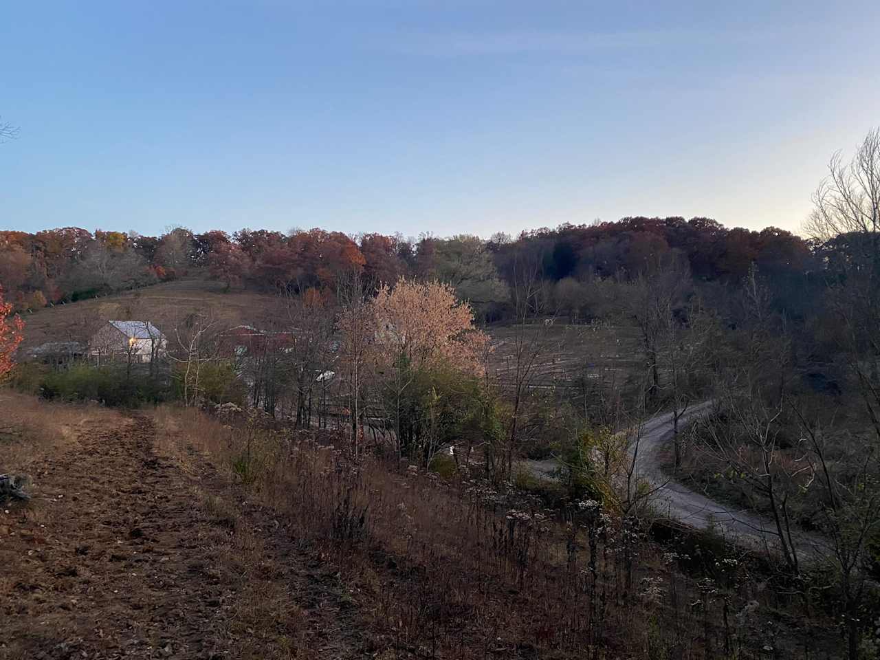 View from Ace's Alley towards farm proper