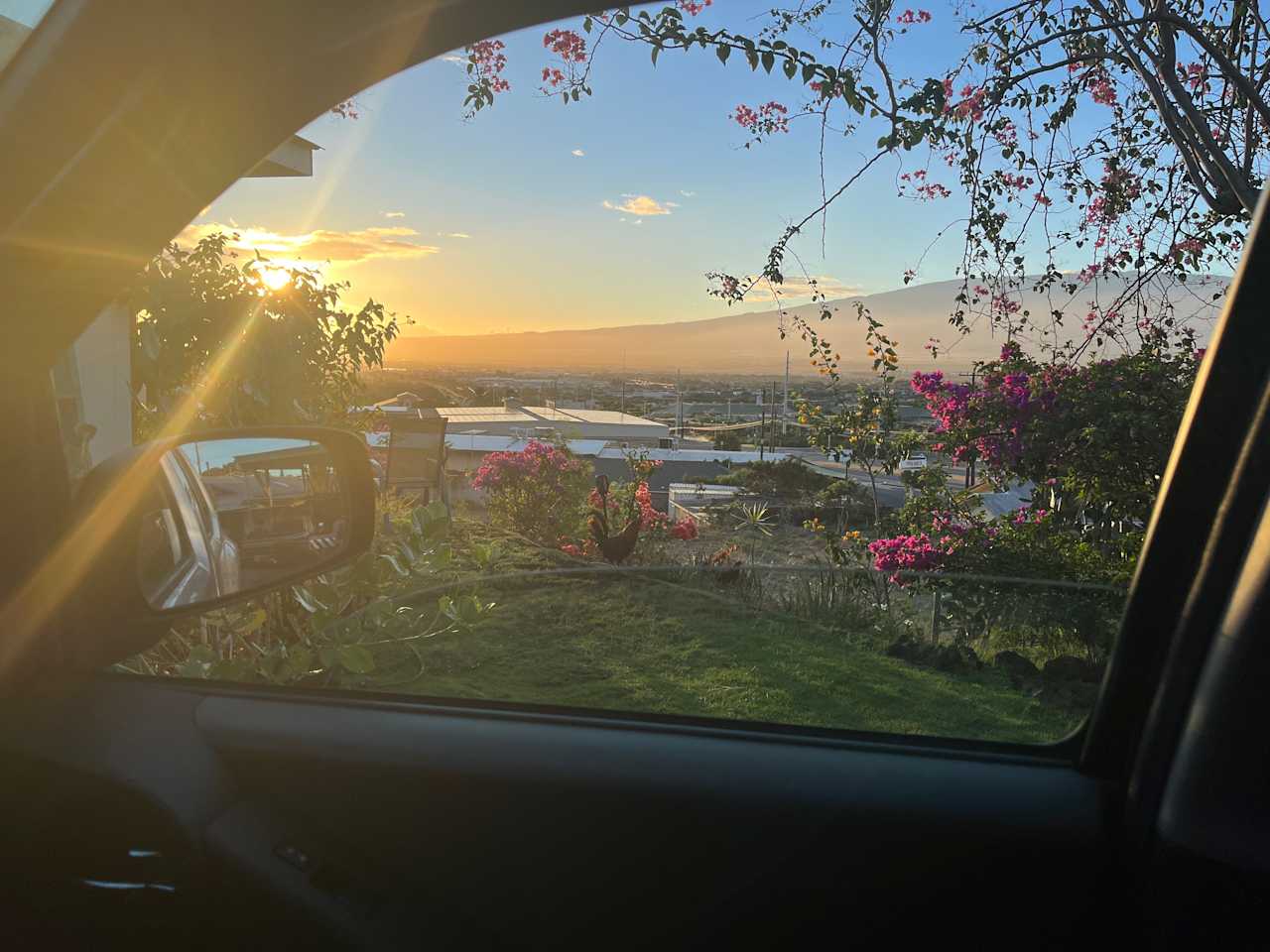  View out window of camper first thing in morning
