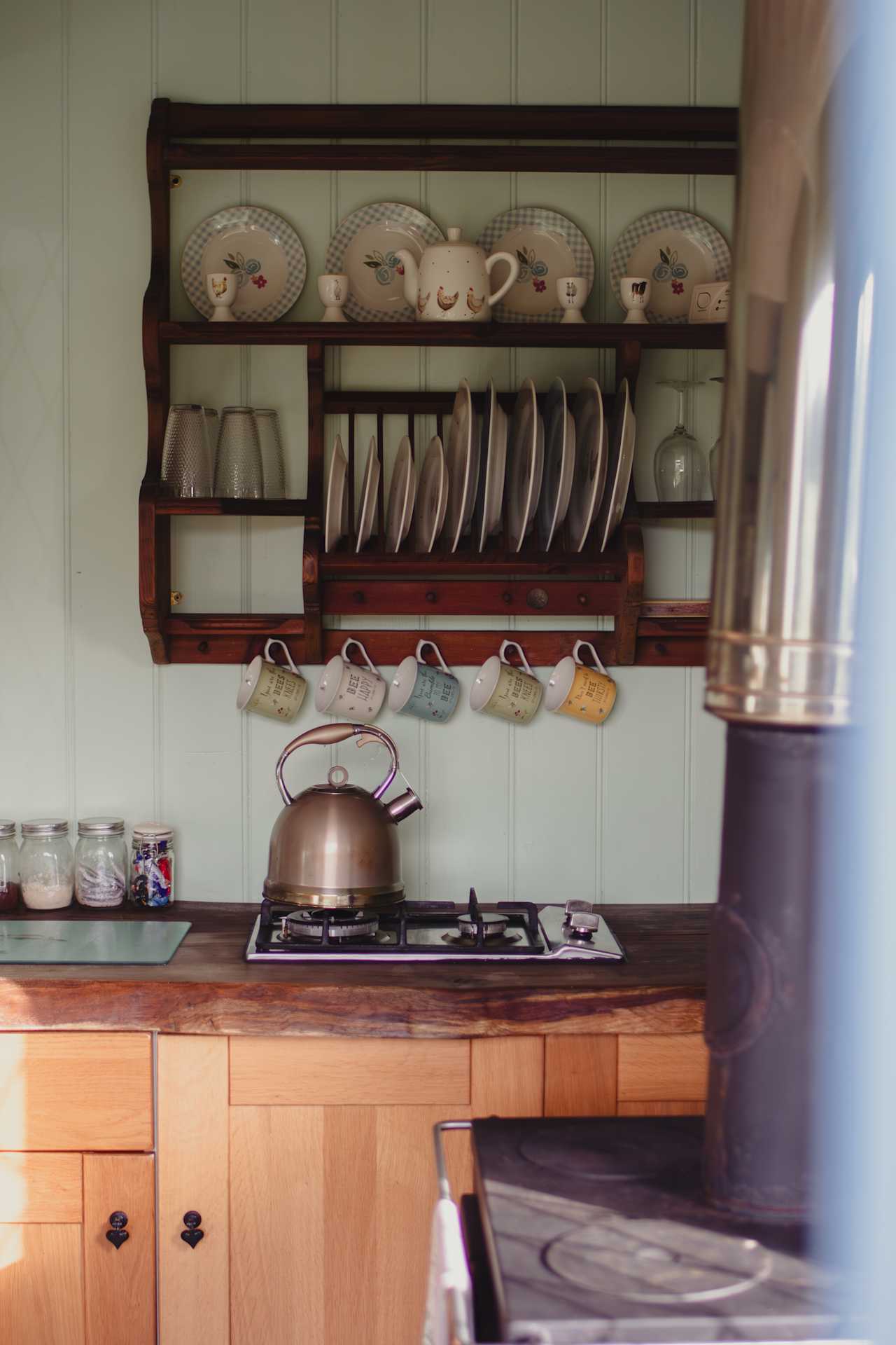 Kitchen with kettle 