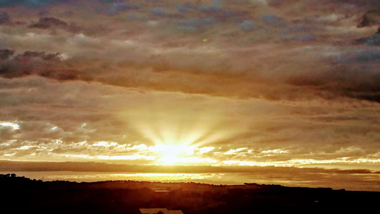 A sunrise from Celestial Glade.