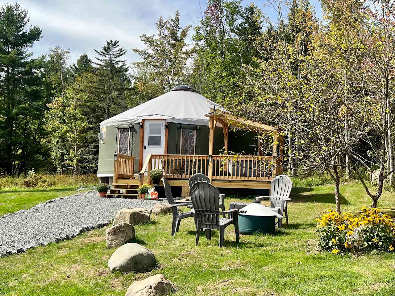 Yurt So Good with private hot tub!