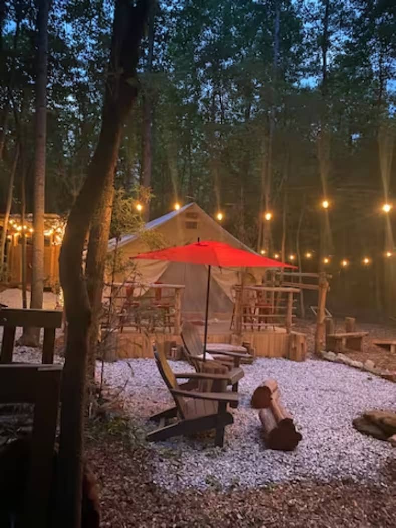Sunset at Pap's Glamp