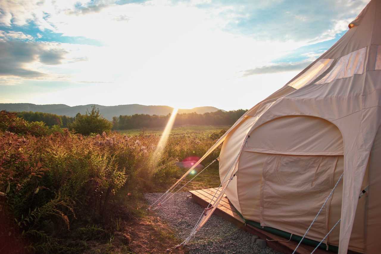 The House of Pisces | Stargazer Bell Tent
View of The Gatineau Hills