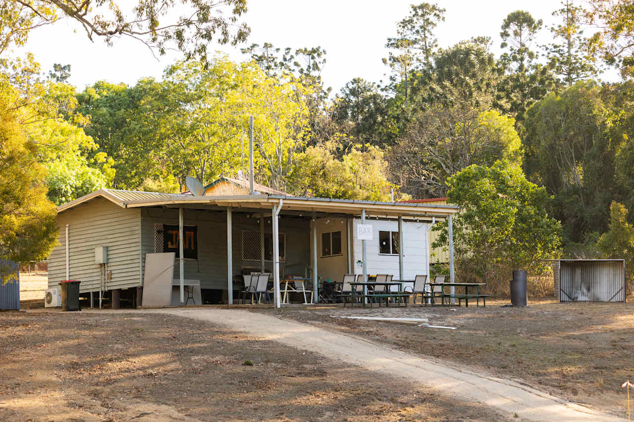 Bar next to the campsite that Pete opens on weekends